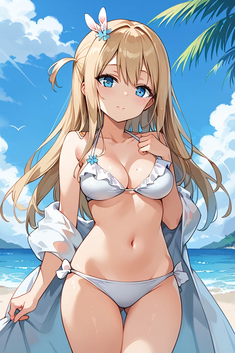 score_9,score_8_up,score_7_up BREAK source_anime,break,
<lora:suomi-loss0.975:1>,suomi (girls' frontline),1girl,blue eyes,blonde hair,suomi-swimsuit,white bikini, white panties, long hair,