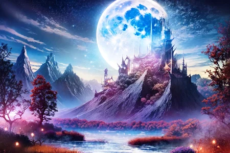 <lora:Evil:1>, ((evilrealm, DarkFantasy, 1moon, one full moon))
BREAK soft light, cinematic lighting, detailed(shadow), detailed glow,
BREAK <lora:add_detail:0.5>, extremely detailed, CG, finely detailed, (masterpiece, best quality):2.0, ((photorealistic:1.15)),
((outdoors, night, starry sky, clear sky, starry star, fantasy, clear view , wide view, trees, flowers, mountain)),