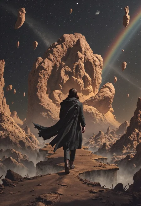 This is no distant god. They’re here, walking the crossroads of reality with the presence of someone who’s seen every rise and fall. Their voice hums with the resonance of collapsing stars, pulling you in like a black hole—inevitable, commanding, eternal. This is the universe in person: cosmic gangster, celestial overlord, and the infinite made flesh.