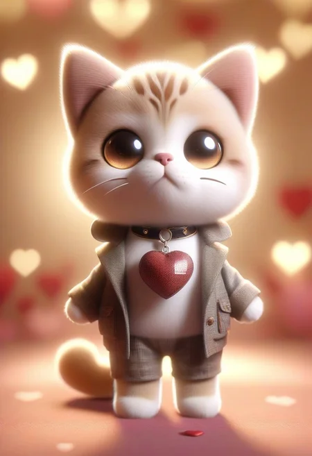 high quality, high resolution, extremely detailed, ral-smlvltnpls, no humans, animal focus, cat dressed as a dog