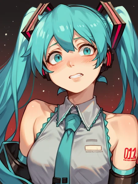score_9, score_8_up, score_7_up, score_6_up, score_5_up,  <lora:HCXLP:1> hc, 1girl, hatsune miku,