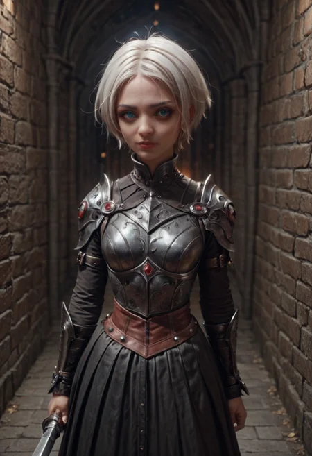 masterpiece, score_9, score_8_up, score_7_up, EasyNegative_v2, (looking at viewer:0.9), score_9, score_8, score_7, score_8_up, score_7_up, score_6_up, high resolution, (((1girl))), solo, short hair, white hair, aqua eyes, full body, pretty face, black leather armor, red trim, wielding a leather bullwhip, haunted castle, vampire slayer <lora:Pony_DetailV2.0:3> (best quality:1.1) 8k, sharp focus, anatomically correct, anatomically correct face, extremely detailed eyes, smooth edges, symmetrical eyes, symmetrical face, creepy, gothic,