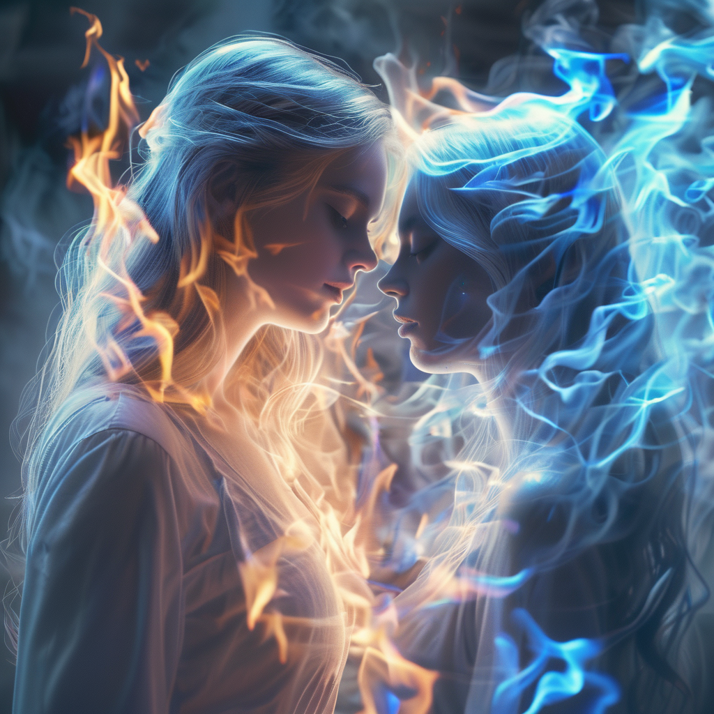 blgas girl and ghost in love, very detailed <lora:blgas:1>