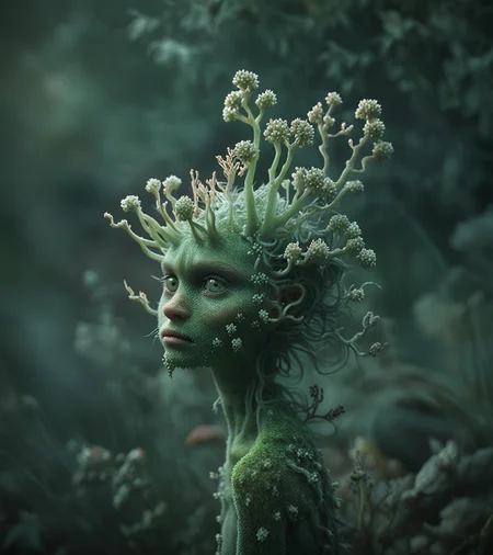 <greenmageddonPONY>, greenmageddon, 1girl, 20 yo, freckles, wavy black hair deep cleavage, dramatic makeup, green eyes)0.28, score_9, score_8_up, score_7_up, score_6_up, score_5_up, score_4_up,