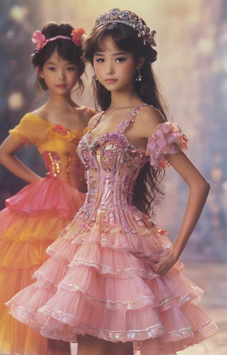 masterpiece,best quality,<lora:tbh316-sdxl:0.9>,illustration,style of Bill Blass portrait of idolmaster cinderella girls,