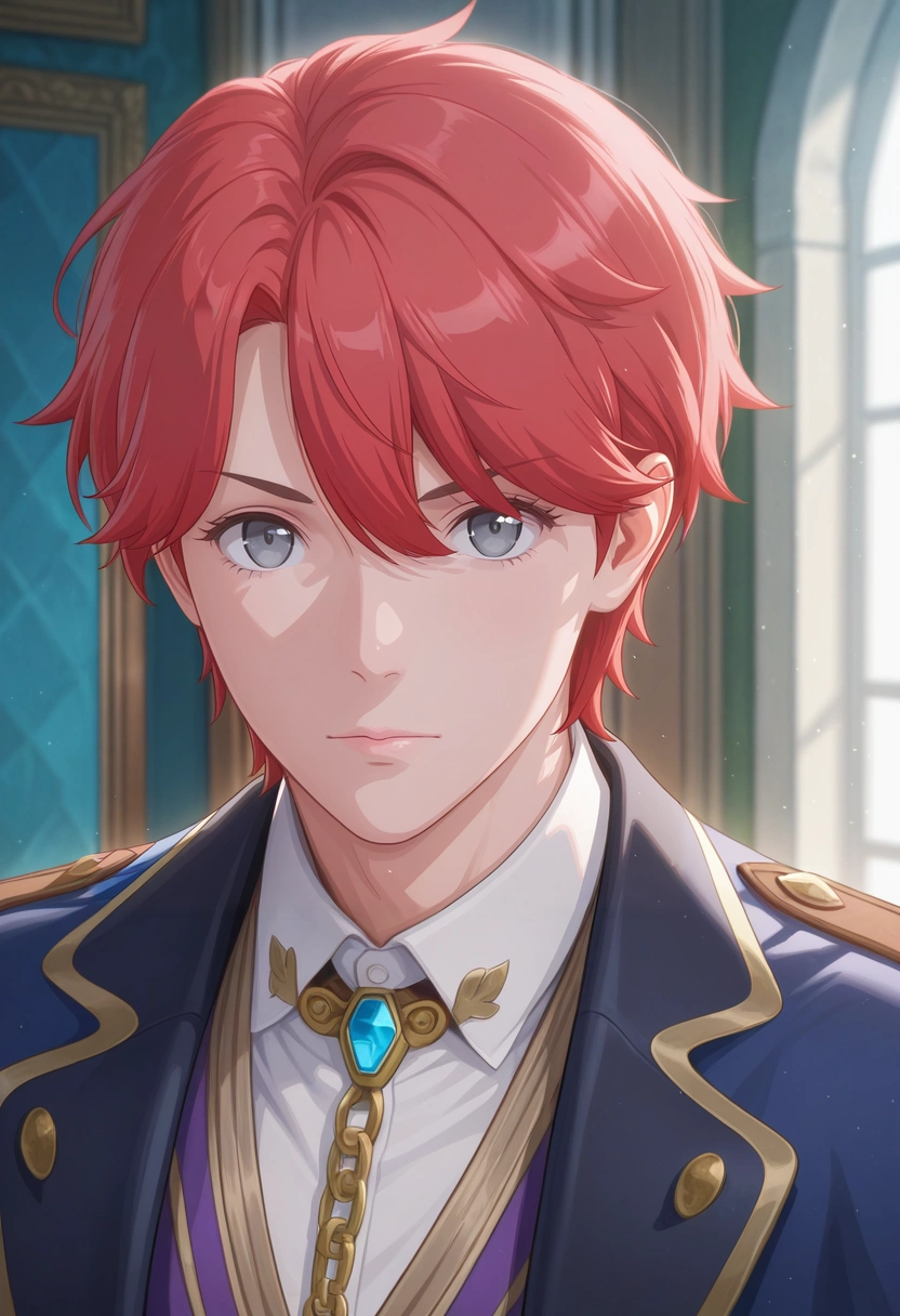 masterpiece, best quality, intricate details, (realistic:0.6),, 1boy, solo, male focus, <lora:sirius_dieke_ilxl:0.96>, sirius_dieke, red hair, grey eyes, short hair, , ,