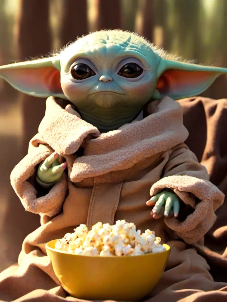 Masterpice,High Quality,
<lora:PE_BabyYoda:1> PEBabyYoda,
eating popcorn