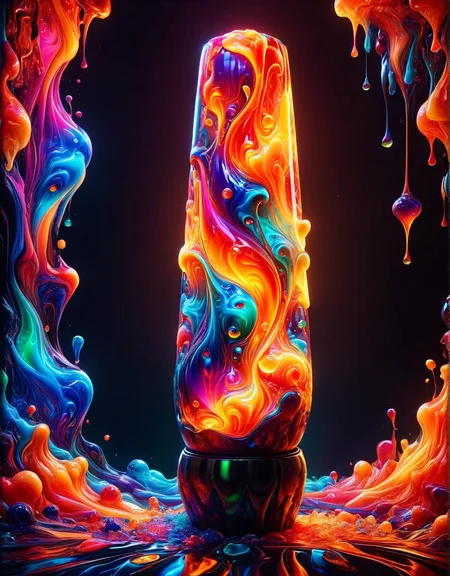 A shattered ais-brknlvlmp lava lamp <lora:ais-brknlvlmp-sdxl:1>, uhd, 8k, masterpiece
