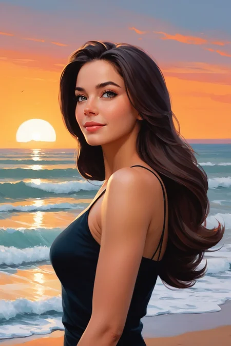 by Stanley Artgerm and [RHADS|Lois van Baarle] in the style of [Alena Aenami:Antoine Blanchard:0.25]