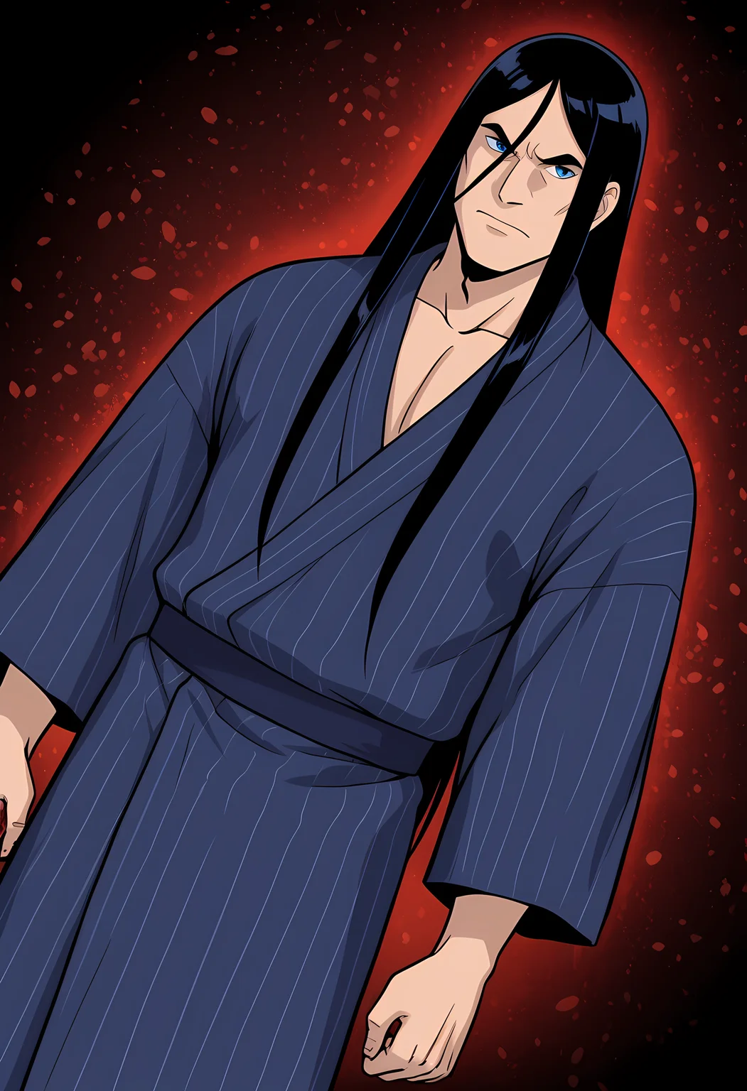 masterpiece, best quality, amazing quality, dutch angle, abstract background, BREAK
1boy, solo, male focus, nathanexplosion, black hair, long hair, blue eyes, yukata, japanese clothing, BREAK
<lora:cfg_scale_boost:.6> <lora:Nathan_Explosion_-_Metalocalypse_-_ILXL:1>