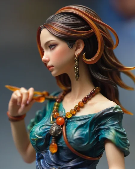 resin material style, close up, female character, dramatic pose, fantasy, high level of detail, <lora:è¶ä½¬V1:0.7>