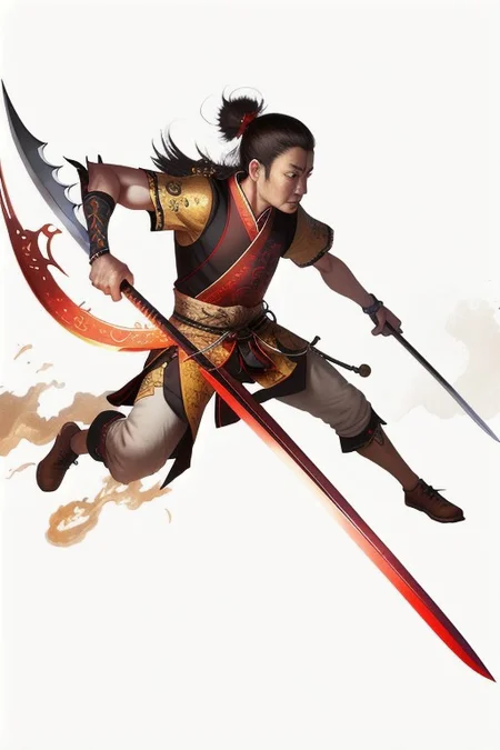 Shengbiao - A type of Chinese halberd that featured a hook at the end of the blade, Realistic looking weapon, MagicItem_v1,