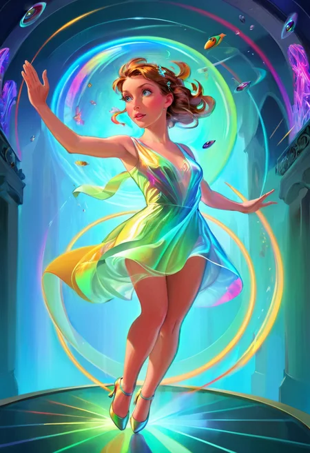 (masterpiece), (best quality), Holographic interface, <lora:Mary_GrandPré_Art_Style XL:1>, masterful composition, dynamic movement