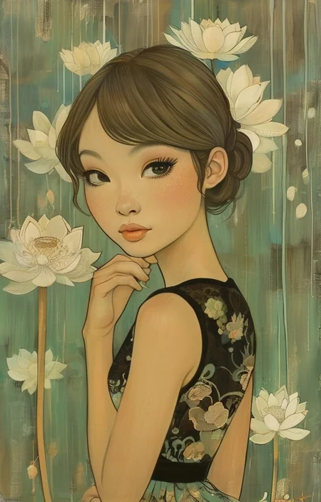 masterpiece,best quality,<lora:tbh280-sdxl:0.9>,illustration,style of Audrey Kawasaki
tech genius teenage girl