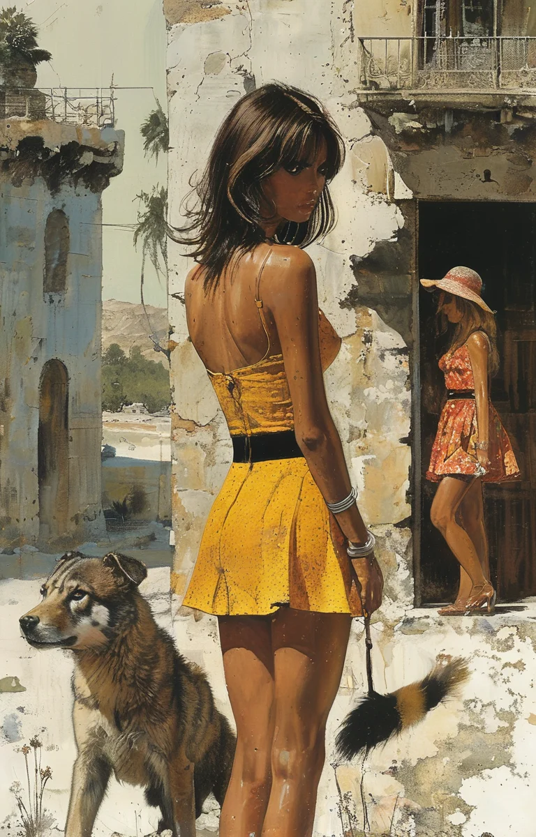 masterpiece,best quality,<lora:tbh298-sdxl:0.9>,illustration,style of Robert McGinnis
animals