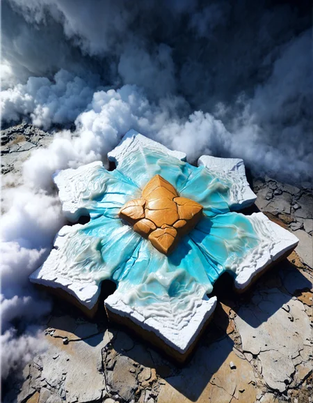 surreal landscape:1.2
a colorful desert wasteland, with vibrant sands, curious creatures, a lively atmosphere, and a sense of mystery,
,
Stormy clouds Weather,
Noctilucent electric-blue veils,
Forest floor dappled sunlight,
Ice breakup on arctic rivers,
Desert pavement reg surfaces,
Valley of self-assembling stone puzzles,
,
,
Hisaichi Ishii 
(masterpiece:1.4), (intricate details:1.4), (hyperrealistic:1.3),(painting:0.9),(ultra detailed:1.4), (8k resolution:1.3), (sharp focus), (dramatic perspective:1.1), (chromatic aberration:0.3), (film grain:0.2),
<lora:JuggerCineXL2:0.3>,
<lora:add-detail-xl:0.3>,
<lora:WildcardX-XL-Detail-Enhancer:0.4>,
<lora:xl_more_art-full_v1:0.7>,
<lora:ClassipeintXL2.1:0.3>,
<lora:Flux-XL_Scenery:0.3> flux-scenery ,
<lora:EnvyDramaticLightingXL01:0.7>
detailxl,
