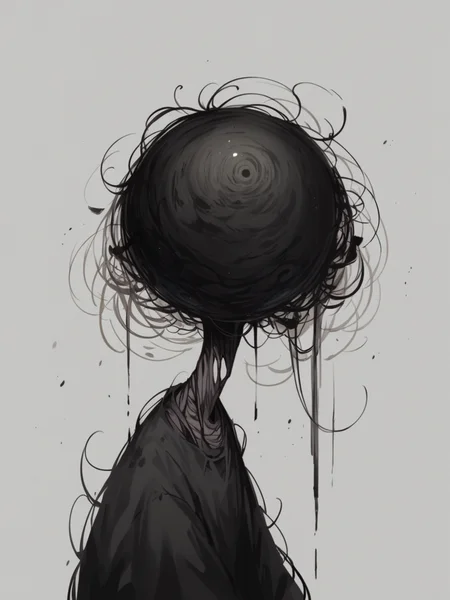 score_9, score_8_up, score_7_up, score_6_up, unw3ll <lora:UNW3LLXLP:1> gloomy, eerie, simple background, void,