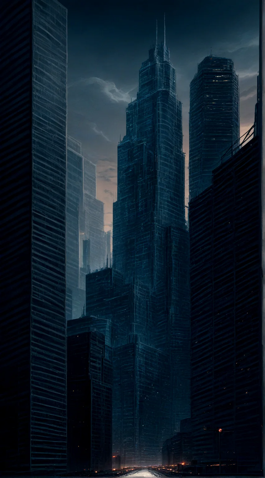 score_9, score_8_up, score_7_up,
<lora:Dystopian_Future_(Architecture)_(Pony)_(AD):0.85> Dystopian Future, monumental architecture, architecture, city, cityscape, scenery, building, skyscraper, future, scifi, science fiction, <lora:watervfx:0.35> <lora:more_details:0.35>
8K, In'ei, chiaroscuro, rim lighting, perfect depth of field shot, beautiful, sharp focus, crisp details, subsurface scattering and reflections,
wide boulevards, busy city center, large plazas, plazas, miserable haze, dark rainy overcast skies, black clouds, abysmal haze, photographic realism, buildings, skyscrapers, metropolis, 8K CGI render, oppressive scale of architecture, black titanium, science fiction masterpiece, dark buildings and skyscrapers, dark oppressive sky, black skyscrapers, dark grey skyscrapers, black titanium skyscrapers, supertall skyscrapers, holograms, holographic monument, scifi, super scale skyscrapers and buildings, dystopia, dystopian, sheer concrete, irregularly shaped buildings and skyscrapers, sheer skyscraper wall, authoritarian, plutonian, dark picture, dark future, dark scifi, building size play, skyscrapers with few windows or glass sides, skyscrapers and buildings made of matte textured dark concrete and metal, micro sized windows,
BREAK zPDXL, zPDXLxxx, <lora:sdxl_lightning_8step_lora:0.4> <lora:detailed_notrigger:0.5>