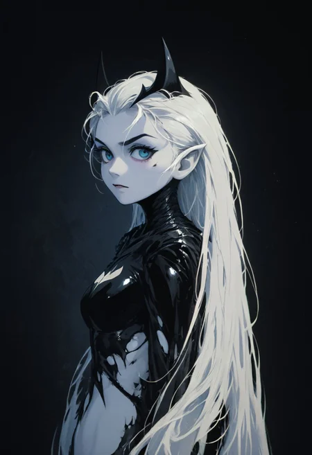 A high-quality portrait-style image of Batman, uniquely dressed in all-white clothing, creating a striking visual contrast against a monochromatic backdrop. His iconic silhouette is outlined and shaded with black, emphasizing the details of his costume, from the sleek lines of his armor to the recognizable bat symbol on his chest. The scene is devoid of any other colors, enhancing the starkness of the black-and-white palette. His cape billows dramatically behind him, adding a sense of movement to the composition. Batman's expression is stoic and intense, capturing the essence of his character while the black accents highlight the contours of his mask and features. The overall lighting is dramatic, with deep shadows and sharp highlights that create a compelling contrast, emphasizing the strength and mystery of this reimagined version of the Dark Knight. The minimalist color scheme and focus on form draw the viewer's attention to the powerful visual storytelling inherent in this unique interpretation of Batman. <lora:xl_more_art-full / xl_real / Enhancer:xl_more_art-full-v1:1.00> <lora:Porcelain Demon Test:v1.0:1.00> <lora:Lighting Slider:v1.0:1.95>.