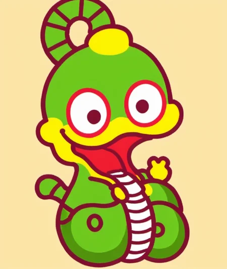 china chic emoticon, snake, <lora:cic:0.7>