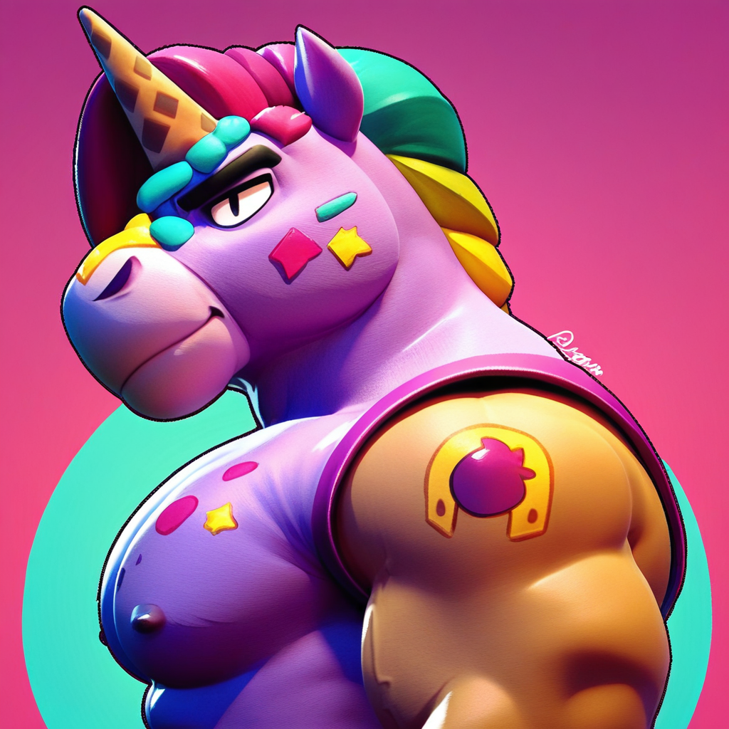 score_9, score_8_up, score_7_up, source_cartoon, solo, 1boy, bs_berry, furry, unicorn, sleeveless suit, muscular, smirk, bara, huge pecs, portrait, side view,
