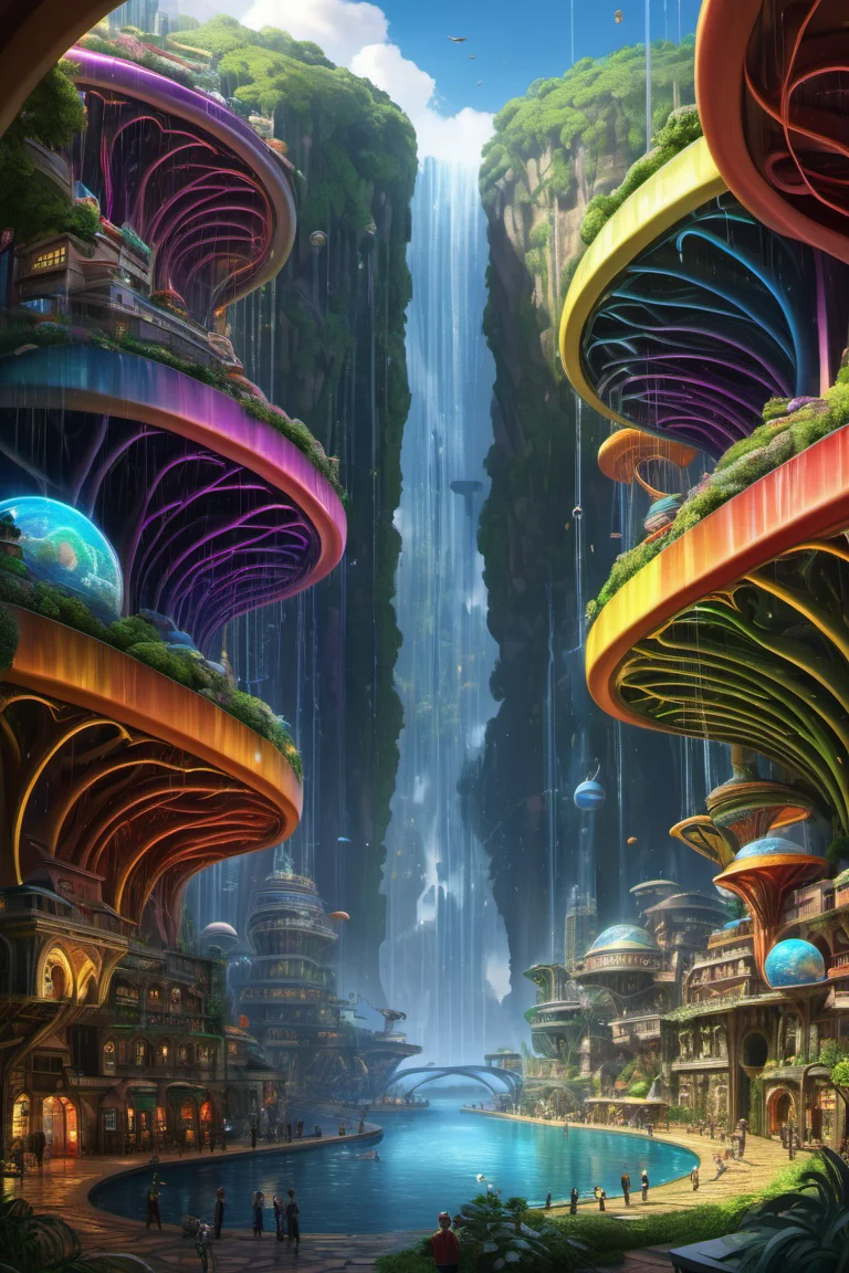 hyper detailed masterpiece, dynamic realistic digital art, awesome quality,curled bazaar of possibilities
,rainbow-colored gaia of genesis
,earth magic town
rain,lindenmayer systems (l-systems), sinuous,unconventional,subtropical,teamwork,hidden,electricity