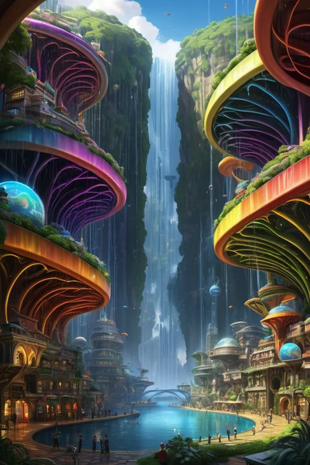 hyper detailed masterpiece, dynamic realistic digital art, awesome quality,curled bazaar of possibilities
,rainbow-colored gaia of genesis
,earth magic town
rain,lindenmayer systems (l-systems), sinuous,unconventional,subtropical,teamwork,hidden,electricity