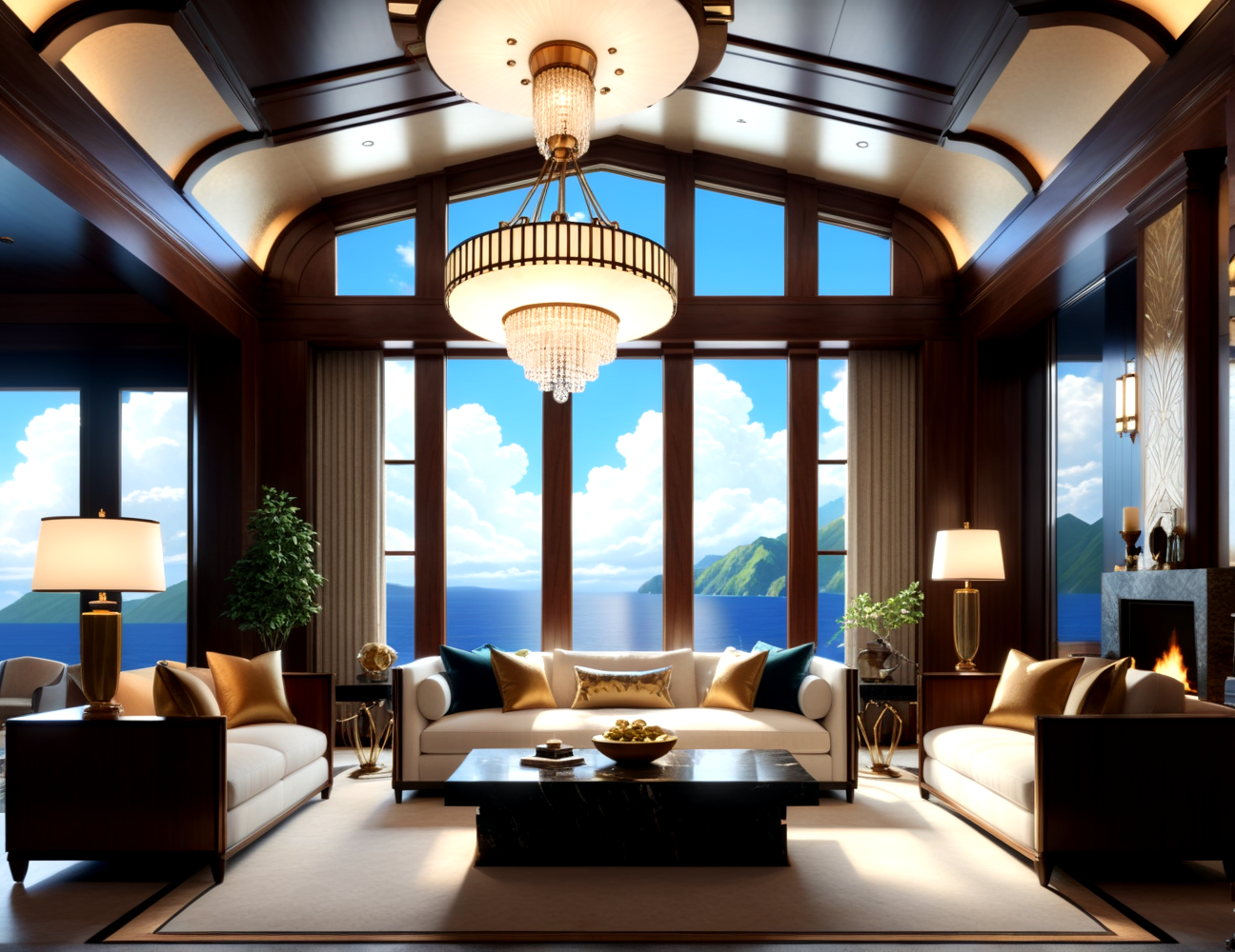 score_9, score_8_up, score_7_up,
<lora:Art_Deco_Interior_(Architecture)_(SDXL)_(AD):1> art deco, interior, architecture, interior design, marble, limestone, intricately designed (windows, doors, metals doors, ceiling, lamp, lighting, chandelier, metal wall panels, wood wall panels, ceiling panels, ), penthouse, living room, dining room, bathroom, office, bedroom, large window, fireplace,  paneled ceiling, luxury, 
8K, In'ei, chiaroscuro, rim lighting, perfect depth of field shot, ray tracing, 8K CGI render, beautiful, subsurface scattering, detailed fluffy anime clouds, photographic realism, soft lighting, soft shading,  art by Thomas Kinkade,
BREAK zPDXL, zPDXLxxx,  <lora:wowifierXL:0.2> art by mooncryptowow <lora:sdxl_lightning_8step_lora:0.4> <lora:detailed_notrigger:0.5>