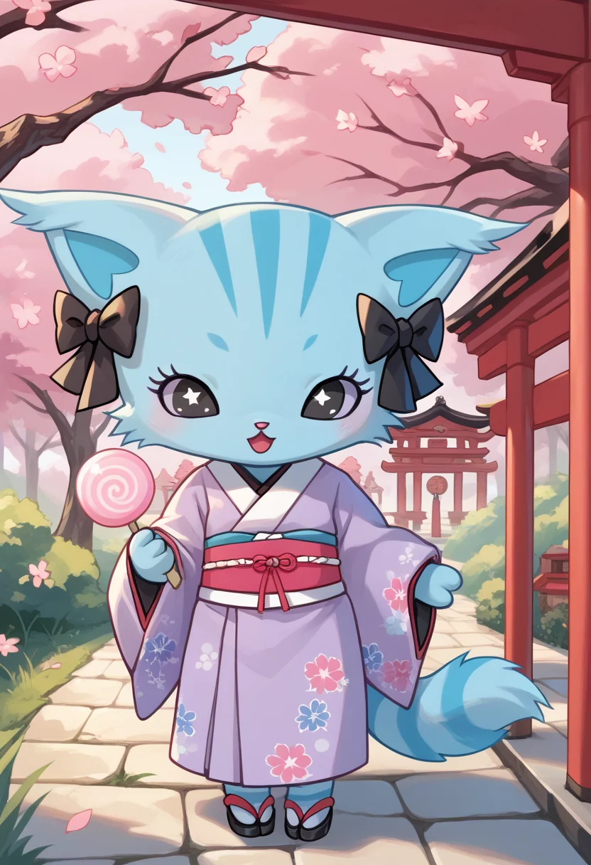 score_9, score_8_up, score_7_up, score_6_up, score_5_up, BREAK
chelsea, japanese clothes, cotton candy, kimono, solo, cat, open mouth, sash, furry, chibi, feral, hair bow, colored sclera, shrine, sakura trees, 1 girl, solo