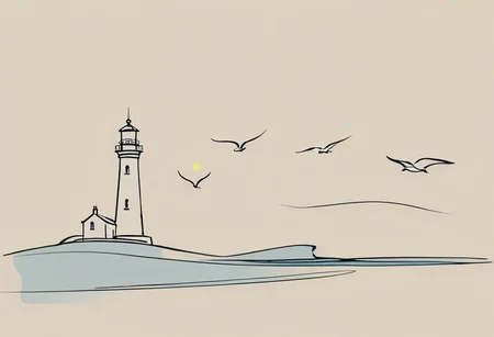 dynamic portrayal of a seaside lighthouse surrounded by whales in the ocean and seagulls in the sky, meticulously crafted, ultra-high resolution, crisp, expertly executed, precise, bold contrast, intensely vibrant, rich deep shadows, pristine clarity