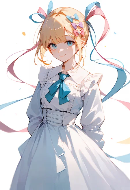 (score_9, score_8_up, score_7_up), 1girl, kangel, wrap-front midi dress with a ruffled hem and a tie-waist detail,, smile, closed mouth, <lora:NGO-PO-v1A-000008:0.8>