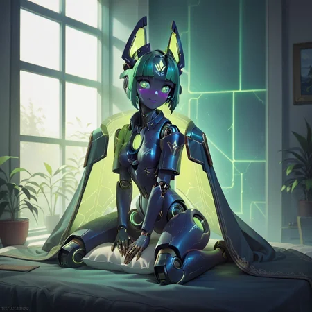 <lora:Necron_World_Pony:0.8> <lora:Robotization_Pony:0.7>
