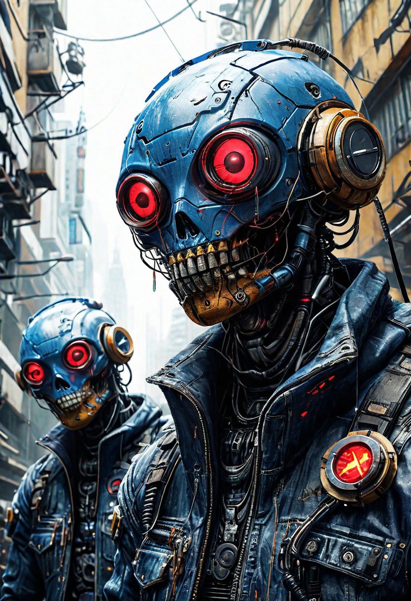cyberpunk gigagachad dystopia featuring an army of cybernetically enhanced gigachads with bionic enhancements wearing blue jeans,masterpiecem,epic,cinematic film still