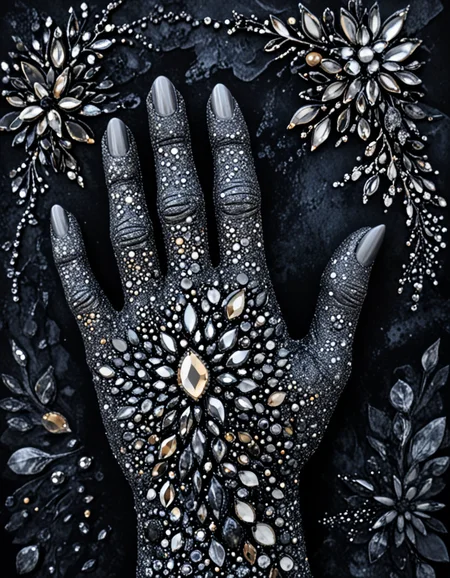 novuschroma63 style The Left Hand of Darkness , made of jewels <lora:sdxl_lightning_8step_lora:1> <lora:novuschroma63 style:1>