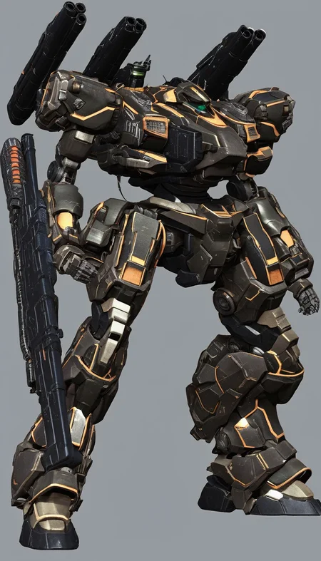 professional 3d model of (ARMOREDCORE:0.6),(science fiction:1),(a heavy mech:1.4),(hawken:1.4),mecha armor,glowing eyes,(full body:1.2),mechanical parts,robot joints,(holding huge weapon:1.5),(huge mechanical shield:1.2),best quality,masterpiece,highly detailed,ultra-detailed,(huge mechanical weapon:1.3),(detailed weapon:1.2),(huge mechanical gun:1.2),<lora:srdxl_v2_7_5a7:0.8>,, octane render, highly detailed, volumetric, dramatic lighting