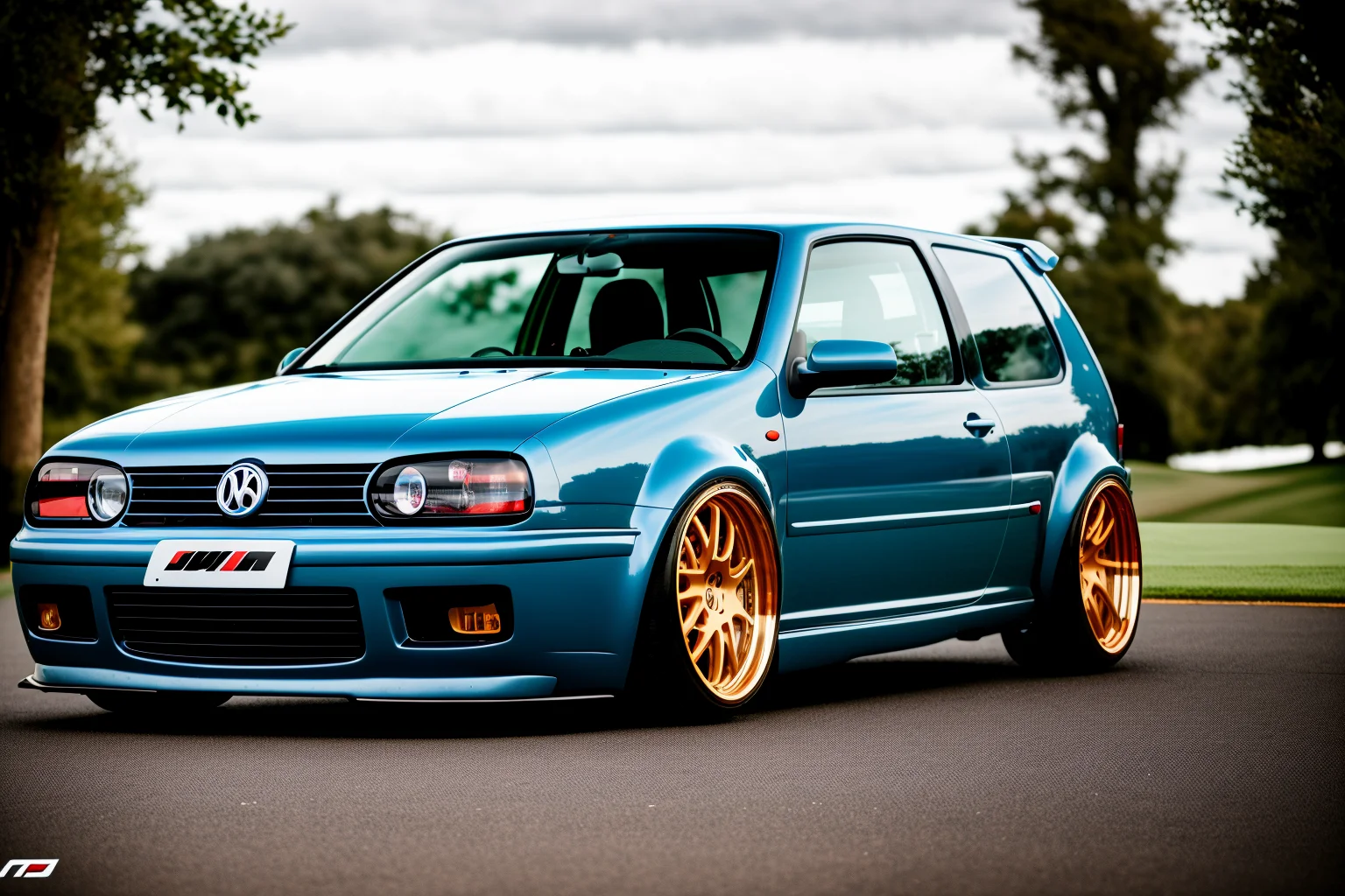 GOLFMK4, custom racing car body modified graffiti, NFS, stance, photorealistic, shot by Sony a7iii <lora:GOLFMK4:0.8>