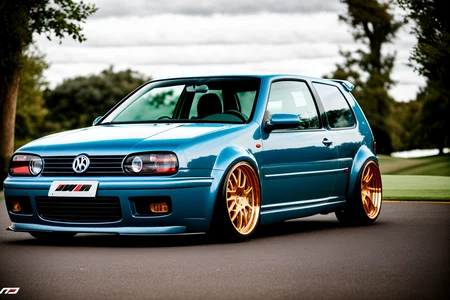 GOLFMK4, custom racing car body modified graffiti, NFS, stance, photorealistic, shot by Sony a7iii <lora:GOLFMK4:0.8>