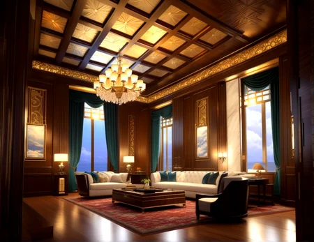 score_9, score_8_up, score_7_up,
<lora:Art_Deco_Interior_(Architecture)_(SDXL)_(AD):1> art deco, interior, architecture, interior design, marble, limestone, intricately designed (windows, doors, metals doors, ceiling, lamp, lighting, chandelier, metal wall panels, wood wall panels, ceiling panels, ), penthouse, living room, dining room, bathroom, office, bedroom, large window, fireplace, paneled ceiling, luxury,
8K, In'ei, chiaroscuro, rim lighting, perfect depth of field shot, ray tracing, 8K CGI render, beautiful, subsurface scattering, detailed fluffy anime clouds, photographic realism, soft lighting, soft shading, art by Thomas Kinkade,
BREAK zPDXL, zPDXLxxx, <lora:wowifierXL:0.2> art by mooncryptowow <lora:sdxl_lightning_8step_lora:0.4> <lora:detailed_notrigger:0.5>