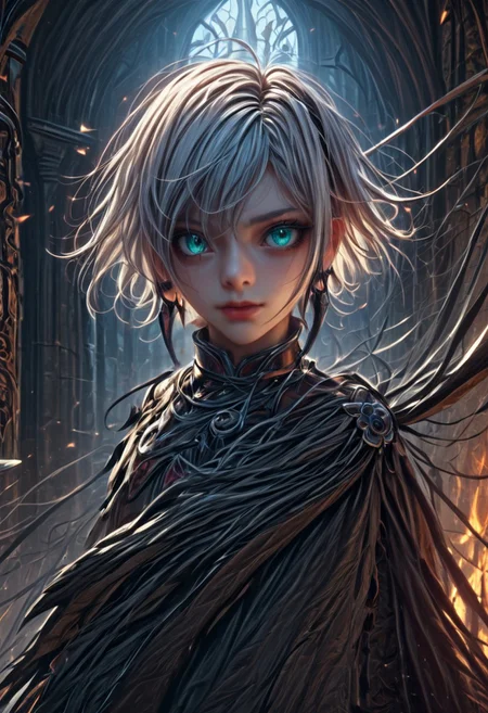 masterpiece, score_9, score_8_up, score_7_up, EasyNegative_v2, (looking at viewer:0.9), score_9, score_8, score_7, score_8_up, score_7_up, score_6_up, high resolution, (((1girl))), solo, short hair, white hair, aqua eyes, full body, pretty face, black leather armor, red trim, wielding a leather bullwhip, haunted castle, vampire slayer <lora:Pony_DetailV2.0:3> (best quality:1.1) 8k, sharp focus, anatomically correct, anatomically correct face, extremely detailed eyes, smooth edges, symmetrical eyes, symmetrical face, creepy, gothic,