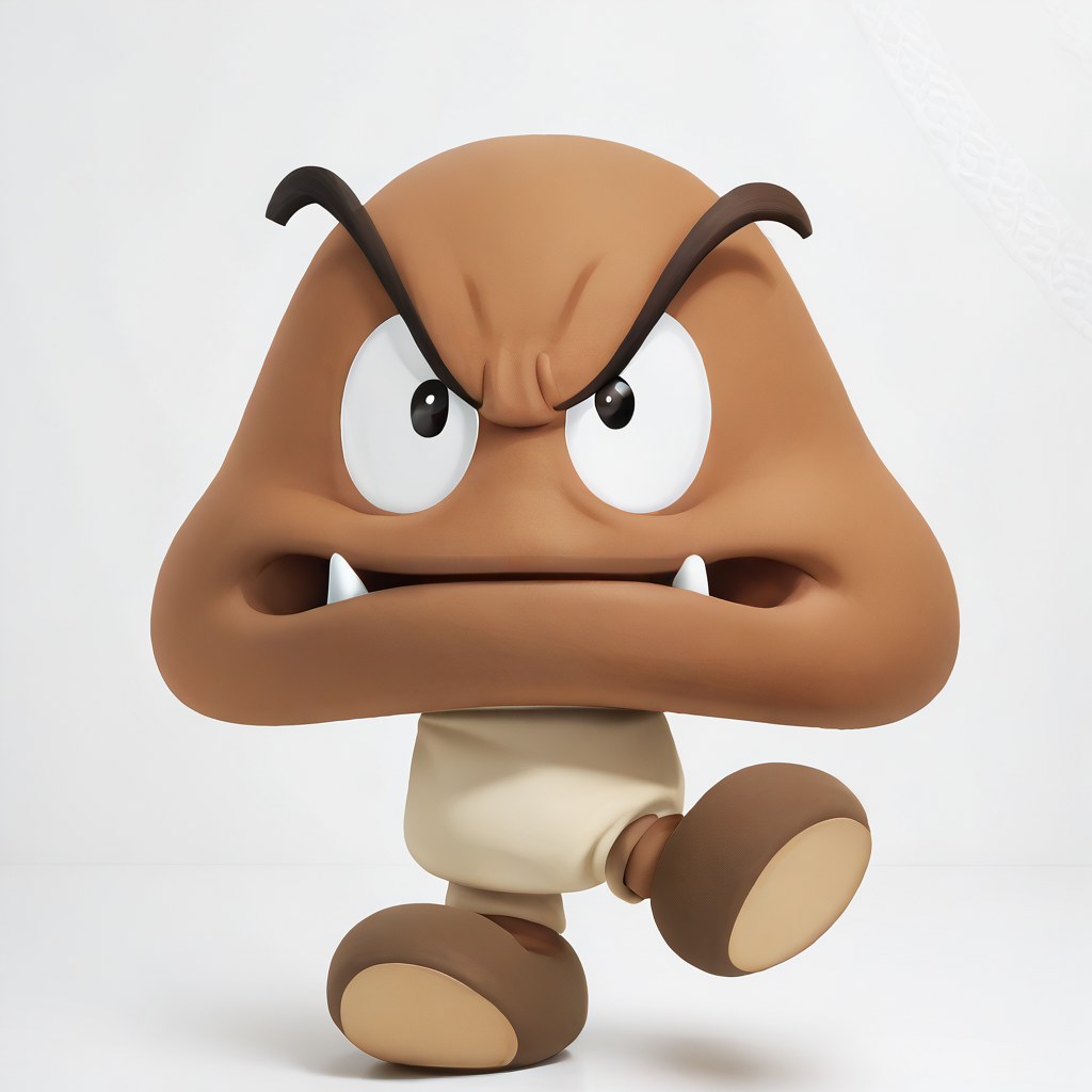 score_9,score_8_up,score_7_up,score_6_up,score_5_up,score_4_up,rating_safe,<lora:goomba_updated:1>,goomba,fangs,full body,dark skin,