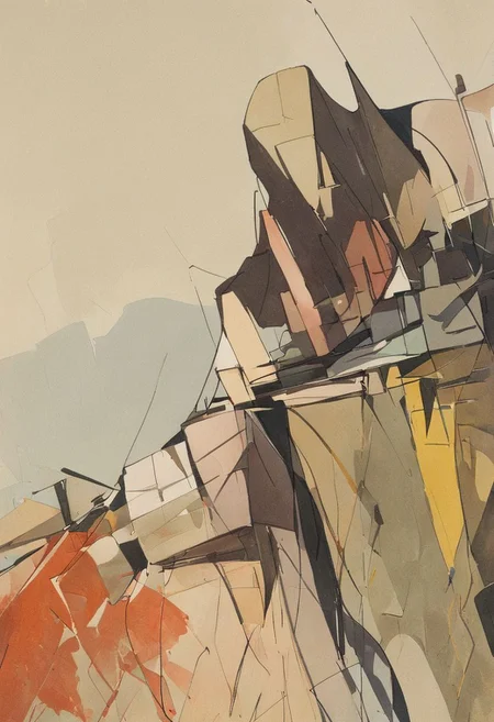 (Silhouette of a house on the cliff beside coast, flat painting background:1.5),
(abstract painting, impressionism, watercolor, oil painting brushstrokes, oil painting texture:1.3),
(brutalist architecture, BRIGHT green AND DARK BROWN color palette, curve LINE, circle, ellipse, core), AK, abstract, deconstruction, geometry, geometric composition,paint painting,harmonious colors, black frame,rectangle, tilt, flat painting, framex, horizontal, Constructivism, Fauvism,