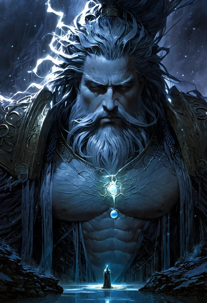 Create an image of a god, standing amidst a dreamscape, his presence both ethereal and serene. His form is cloaked in flowing robes made of shifting, mist-like fabric, as if woven from the very essence of slumber. His face is youthful and calm, with eyes closed as if in a perpetual state of peaceful rest, yet his expression radiates quiet power and tranquility. Around him, a surreal dreamworld unfolds—floating islands, soft clouds, and twisted, otherworldly visions fill the air. Morpheus’s outstretched hand gently releases tendrils of glowing, opalescent mist that curl and transform into dream-like visions—fragments of memories, desires, and fears. His wings, delicate and translucent, shimmer like a reflection of moonlight on water. The atmosphere is peaceful, yet slightly surreal, as if the boundaries between reality and dream are blurred. The scene captures Morpheus’s divine ability to shape dreams and bring rest, embodying the quiet, mysterious force of sleep.
black long flowing hair, pearl white skin
, moody light, by H.R Giger, 4k resolution digital art trending on Artstation and unreal engine 5, hyperrealism, full body shot, glowing eyes, cinematic, epic, masterpiece, surreal, fantasycore, hyperdetailed, ultra realistic, octane render, volumetric lighting, depth of field, bokeh, 8 <lora:Details:0.85>