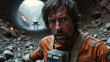 {"T5": ",A highly detailed photograph of a Rebel starfighter pilot, dressed in a modest, worn, and dusty flight suit, covering from shoulder to ankle, trapped in a collapsed tunnel during rush hour in an unstable geological region. The pilot's facial expression is one of desperation and concern, with a mix of fear and determination. The skin is sweaty and dirty, with a few scratches and bruises, and the eyes are wide with a sense of urgency. The hair is messy and disheveled, with a few strands stuck to the forehead. The background is a dimly lit, rubble-filled tunnel with unstable explosive materials scattered around, and the sound of rumbling rocks and debris can be heard. The viewing angle is a low-angle shot, looking up at the pilot, with the camera positioned near the pilot's feet, and the distance is close enough to capture the details of the pilot's face and suit. The composition follows the rule of thirds, with the pilot's head positioned at the top-left intersection, and the rubble and debris scattered around the tunnel, following the golden ratio.,", "CLIP-L": ",Rebel starfighter pilot, collapsed tunnel, rush hour, unstable geological region, explosive materials, dusty flight suit, desperate facial expression, sweaty skin, messy hair, rubble, debris, low-angle shot, close distance, rule of thirds, golden ratio, highly detailed photograph,"}
<lora:Rebel_Starfighter_Pilot_-_Star_Wars_Flux:0.85>