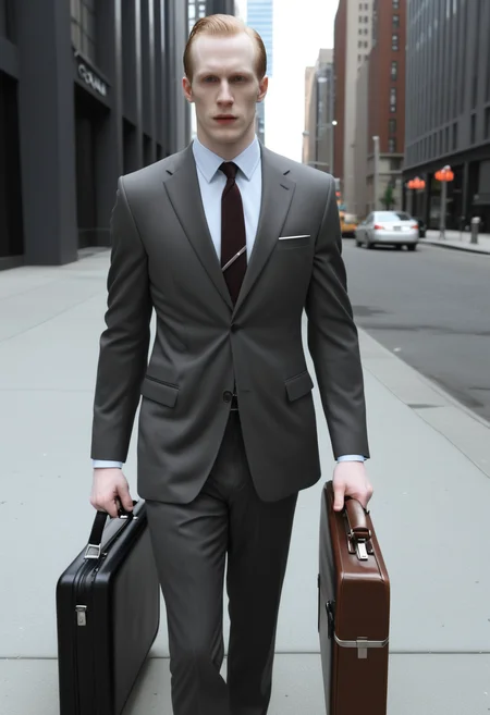 the gman, suit and tie, briefcase, pale skin, city 17,
combinestyle