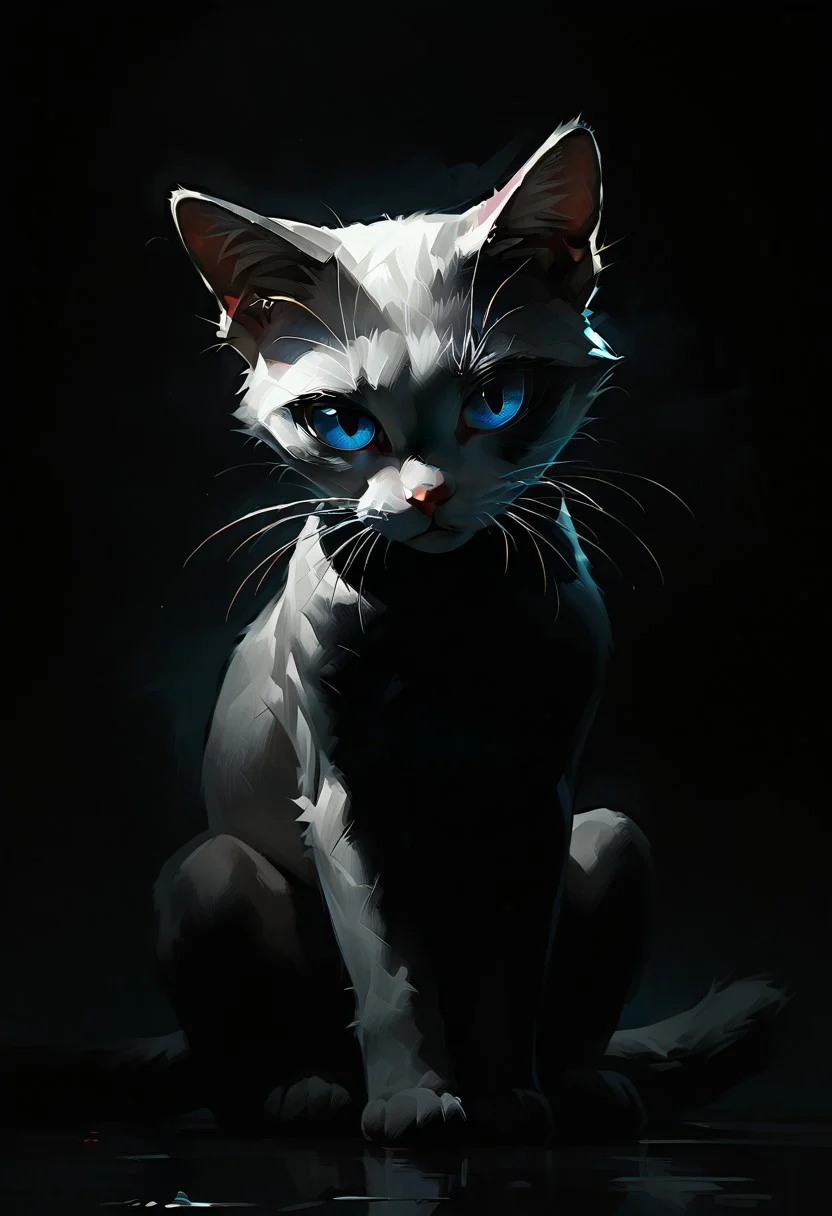 score_9, score_8_up, score_7_up, score_6_up, white Cat, blue eyes,