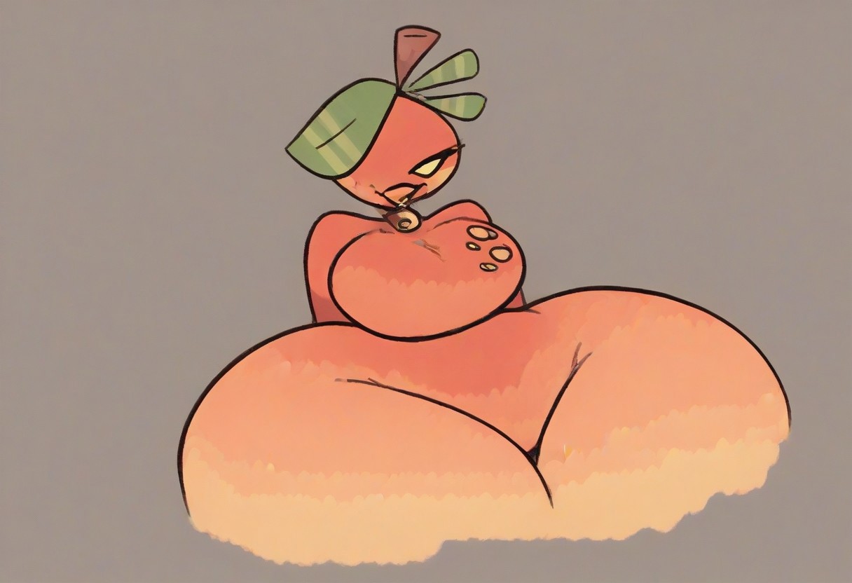 score_9_up, score_8_up, score_7_up, score_6_up, score_5_up, wumpa, big breast, thick thighs, full body, red orange, legs