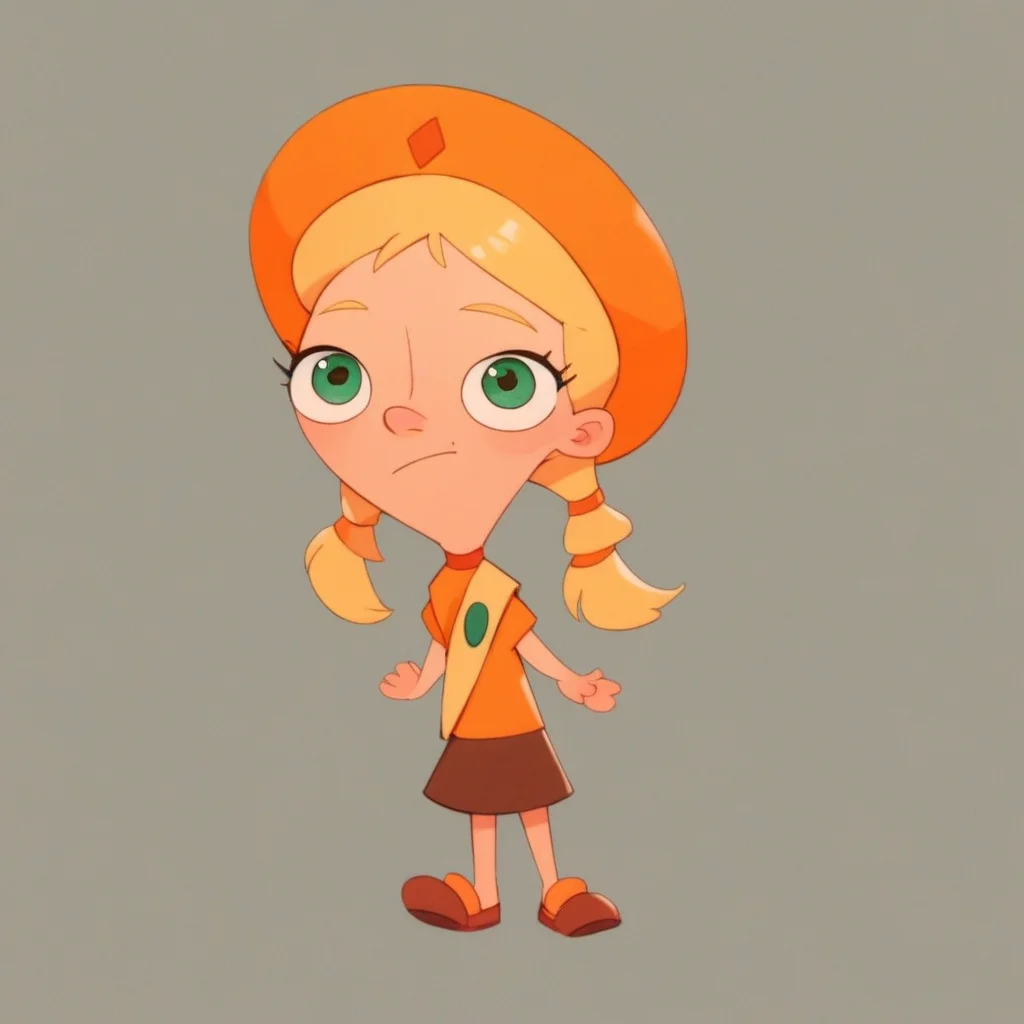 score_8, score_9, solo, katie, blonde hair, hat, twintails, green eyes, skirt