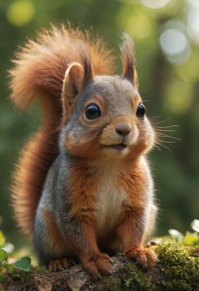 amazing quality, masterpiece, best quality, hyper detailed, ultra detailed, UHD, perfect anatomy, portrait, dof, hyper-realism, majestic, awesome, inspiring, Expressiveh, realistic, beautiful eyes, , high quality, 4K, absurd resolution, incredibly detailed, masterpiece, sharp, squirrel on tree, garden, beautiful expressive cute face, tree, eating hazelnut, extremely detailed, beautiful desert cute squirrel, happy, no humans, extremely detailed scales, beautiful eyes, sunlight, realistic, high quality, detailed, beautiful garden, shadows, glowing, bright colors, high contrast, rainbow lighting, cinematic composition, soft shadows, national geographic style