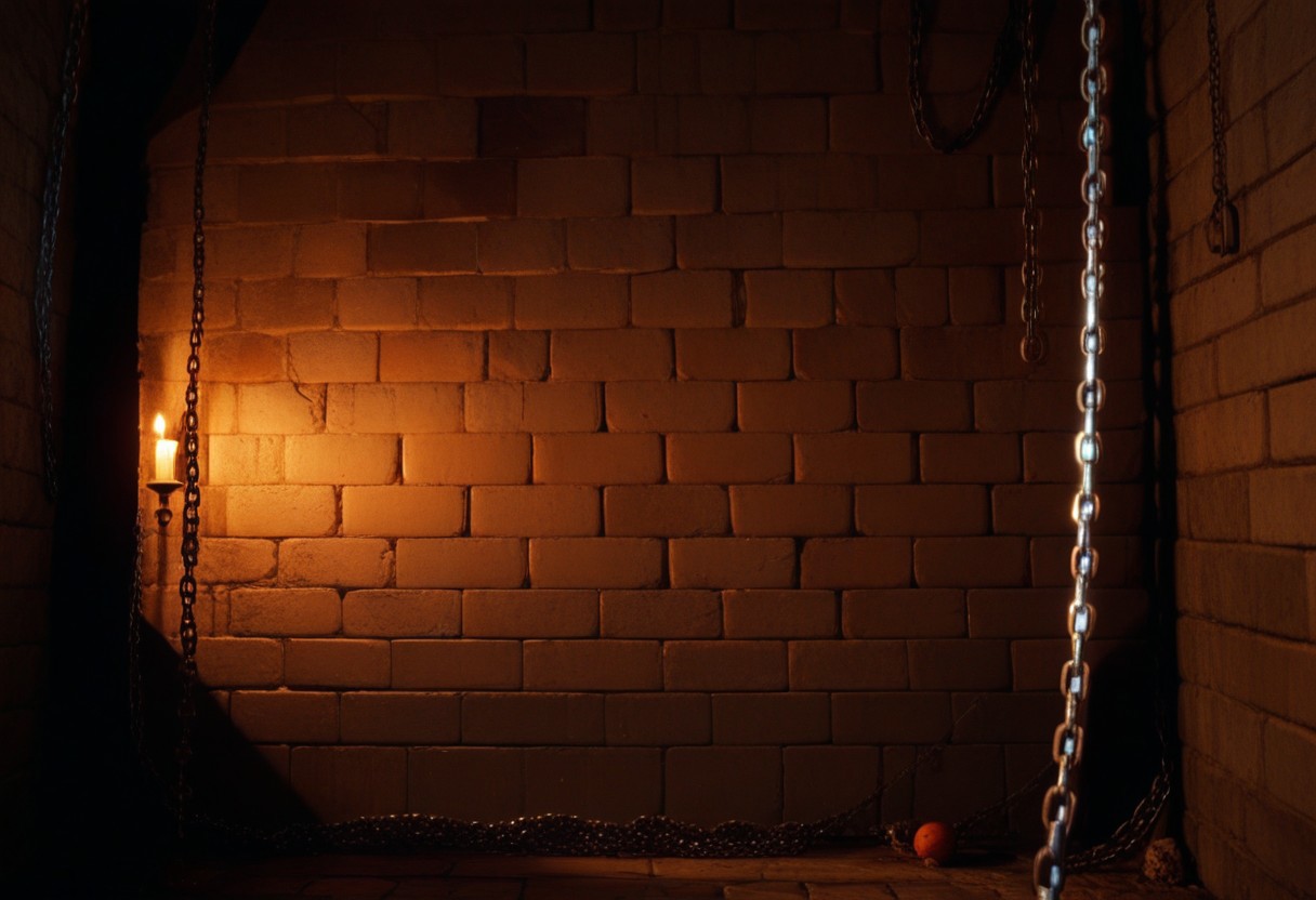 score_9, score_8_up, score_7_up, score_6_up, 
Break,
(High angled view)
Break, 
(Detailed Dark Dungeon,:1.4), (cobwebs in background:1.4), (chains hanging on wall:1.3), (Spooky dungeon:1.5), (darkness:1.2), 
Break, 
Vivid colors, bold outlines, detailed picture, 8KHD, professional photo, Painstakingly detailed,