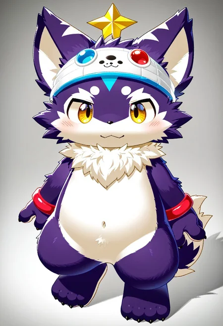 score_9, score_8_up, score_7_up, rating_questionable, ((((sdgs4rc0by zuppu11)))), 1boy, furry, kemono, cute, solo, full body, zPDXL3